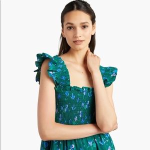 Ellie Nap Dress in Emerald Space Floral